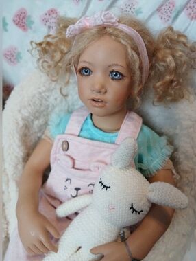 Vinyl Annette Himstedt PUPPEN KINDER Collector Doll LINA Limited Edition Germany